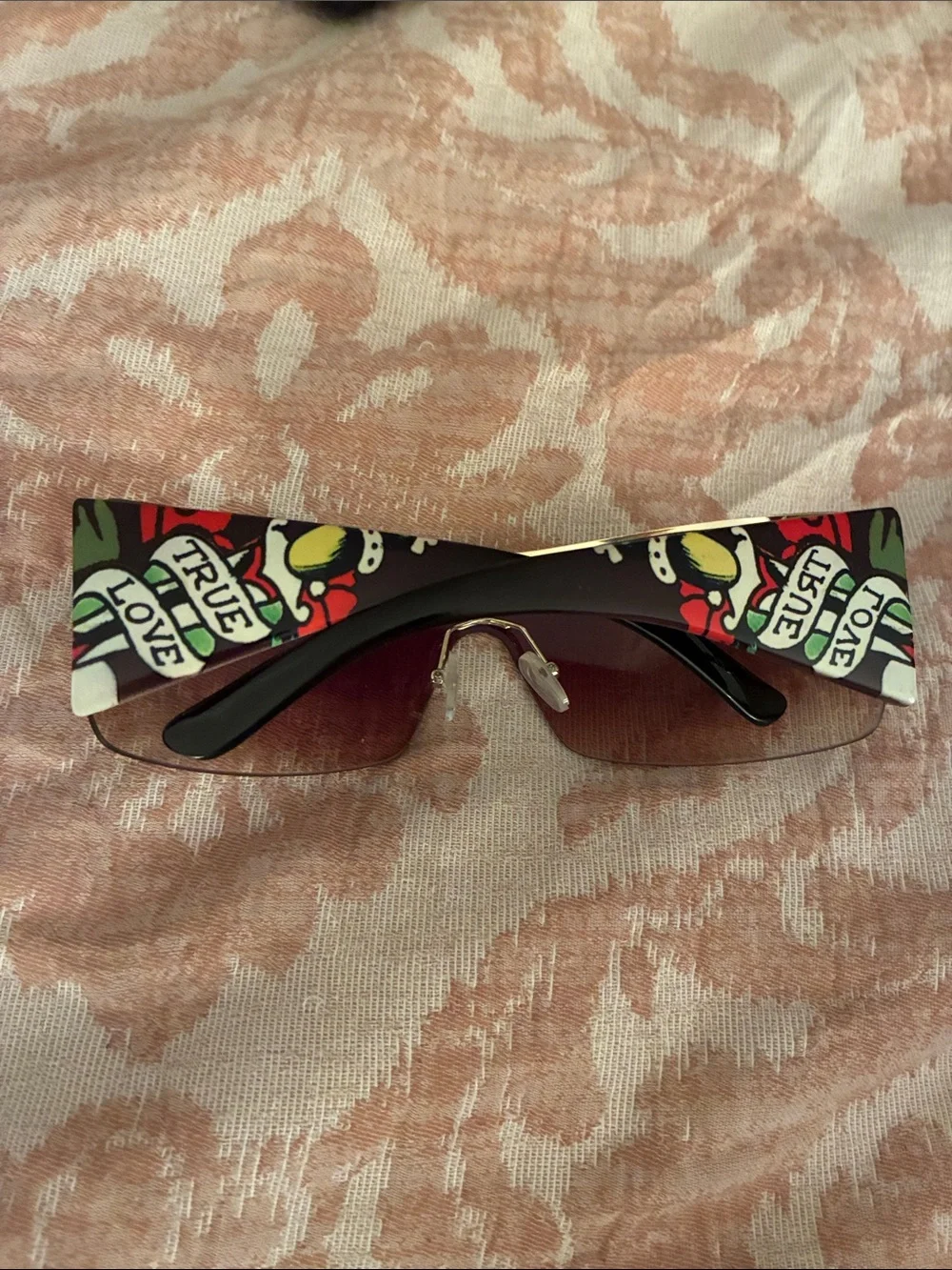 Ed Hardy Look Von Dolce Oversized Shield Sunglasses NWOT